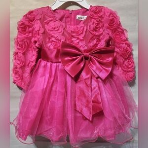 6 Mo. Elegant Pink Kids Formal Dress
